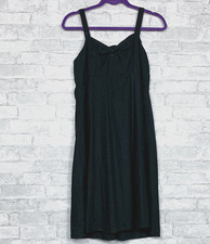 Ann Taylor LOFT Womens summer Dress Sz M Black  sundress old money look