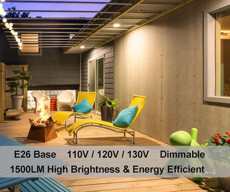 6pc PAR30 Long Neck Flood Light Bulbs 39W E26 Base Warm White 2800K for Accent - Image 3 of 3