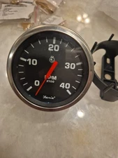 Faris Tachometer Gauge RPM X100 Faria TD9323C NOS