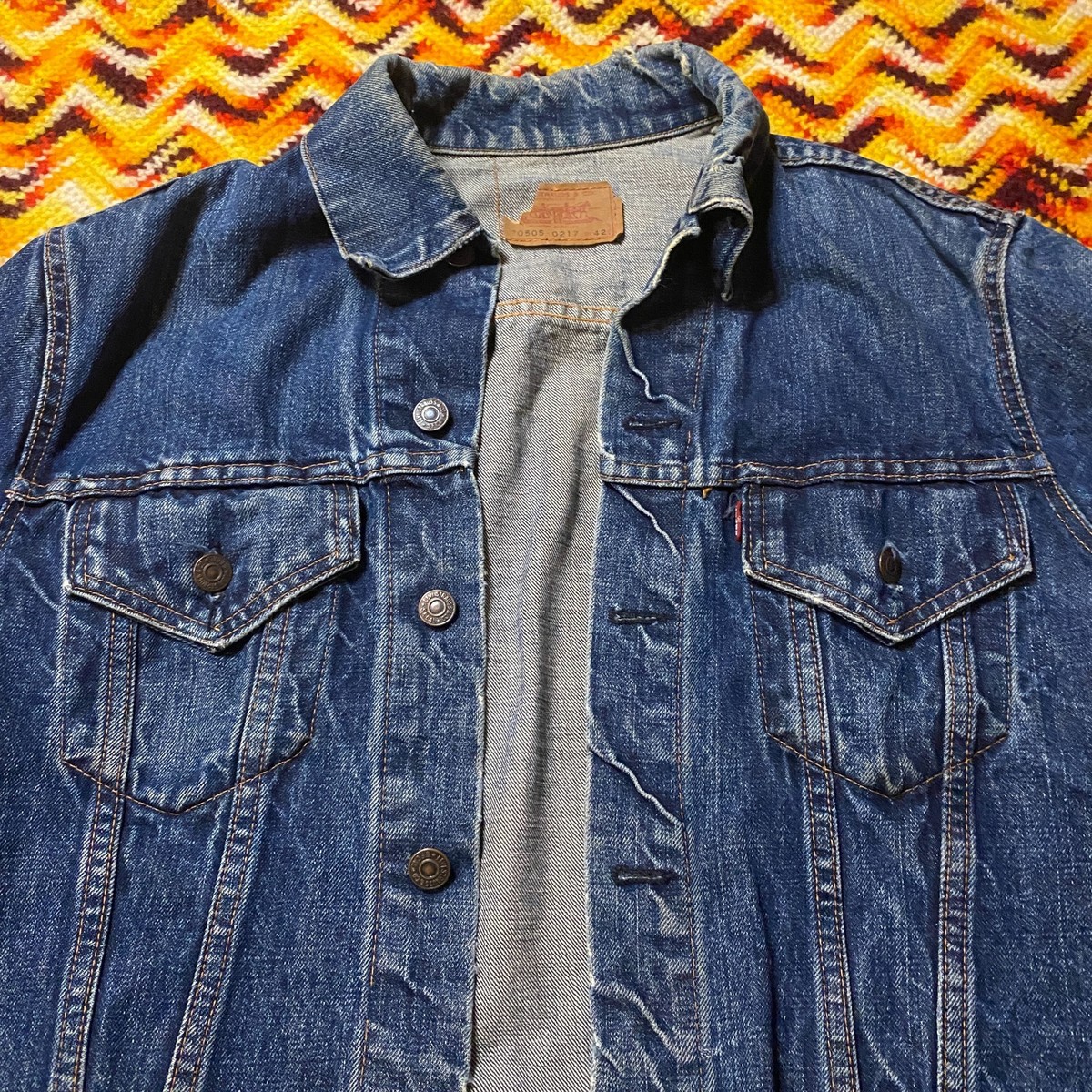 Late 60s Levi's Big E Denim Jacket 70505-0217 Type 3 Size 42 | eBay