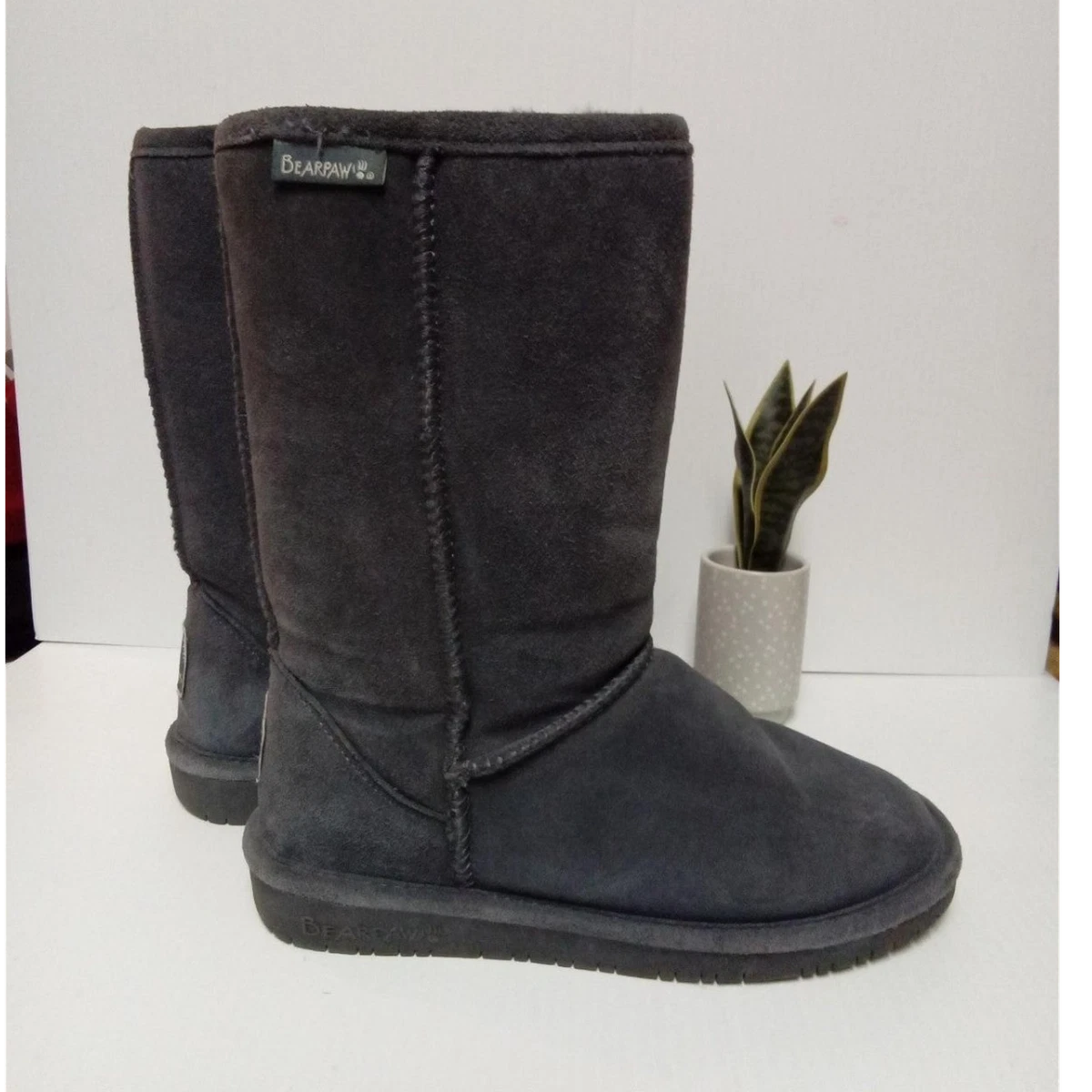 Gray Knee High Boots for Women for sale