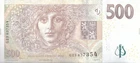 CZECH REPUBLIC 500 KORUN P-24 2009 UNC