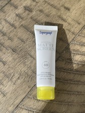 SUPERGOOP! MINERAL MATTE SUNSCREEN SPF 40 PA+++ EXP 12/2027 Travel Sz .34oz/10ml