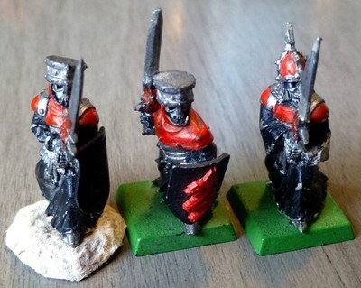 Set of 3 Painted Warhammer 40K Undead Citadel Metal Grave Guard Skeleton Warrior