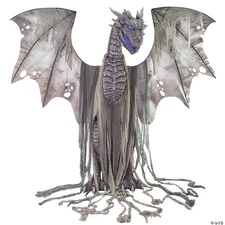 Animated Winter 7FT Dagon With UL Power Adapter 90" Wingspan
