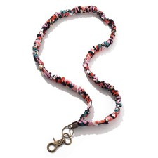 Scrunchie Lanyard Retractable Badge Holder ID Card Keychain Teacher Gift