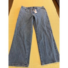 Eileen Fisher Straight Ankle Jeans Blue Denim S6BDE-P4888M Medium NWT