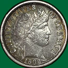 1892 Barber Dime Choice Extremely Fine XF+ Coin #36609