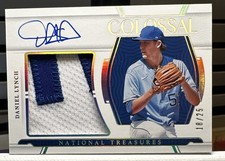 2022 National Treasures Colossal Materials Holo Gold /25 Daniel Lynch Patch Auto