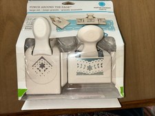 Martha Stewart Punch Around The Page Doily Garden Trim Paper Punch Set NEW
