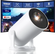 Mini Projecteur avec WiFi et Bluetooth Apps intégrées Smart Projector Support 4K