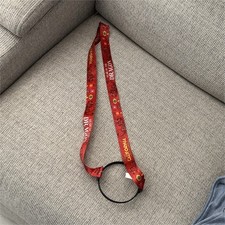 Red Dragon Print Fabric ID Lanyard Holder Year of the Dragon Theme