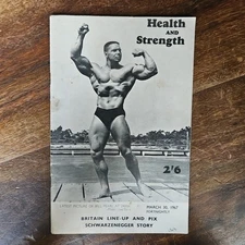 Strength and Health magazine Mar 1967 Bill Pearl Arnold Cover UK Publication HTF