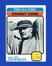 1973 Topps Set-Break #478 Walter Johnson Ldr EX-EXMINT *GMCARDS*