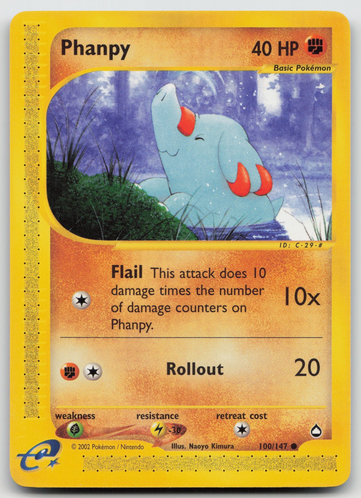 Phanpy Common Normal Aquapolis 100/147 NM