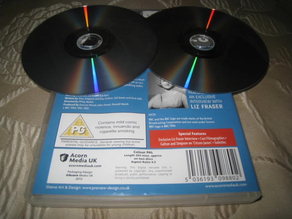 CITIZEN JAMES USED TWO DISC SID JAMES SIXTIES BRITISH COMEDY SERIES UK DVD. - Image 2 of 2