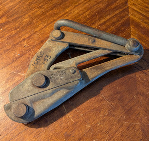 Klein Tools Grip Bare Wire Rope Cable .55"-.16" Dia Puller - 8000lb 1628-5B