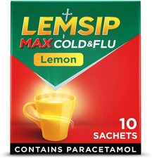 Image of Lemsip Max Cold and Flu Lemon 10 Sachets