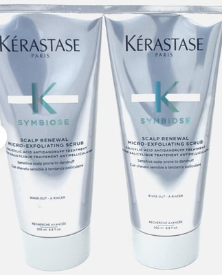 Kerastase Symbiose Scalp Renewal Exfoliating Scrub 6.8 fl oz Disc. LOT OF 2  