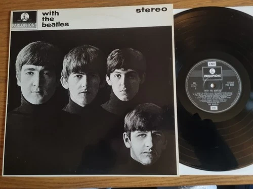 THE BEATLES - With The Beatles LP Parlophone PCS 3045 Stereo EX/EX