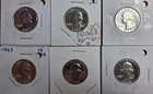 ( 1-1964 and 5-1963 ) Gem PROOF CAMEO SILVER WASHINGTON QUARTER  (Q158)