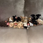 ✨Vintage Ty Beanie Babies Dogs Only Lot Of 16 with tags! All dogs! Gigi, Scottie
