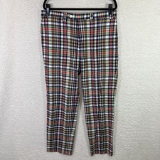 VTG Lauren Ralph Lauren Madras Plaid Golf Pants Men s 36x32 Lightweight