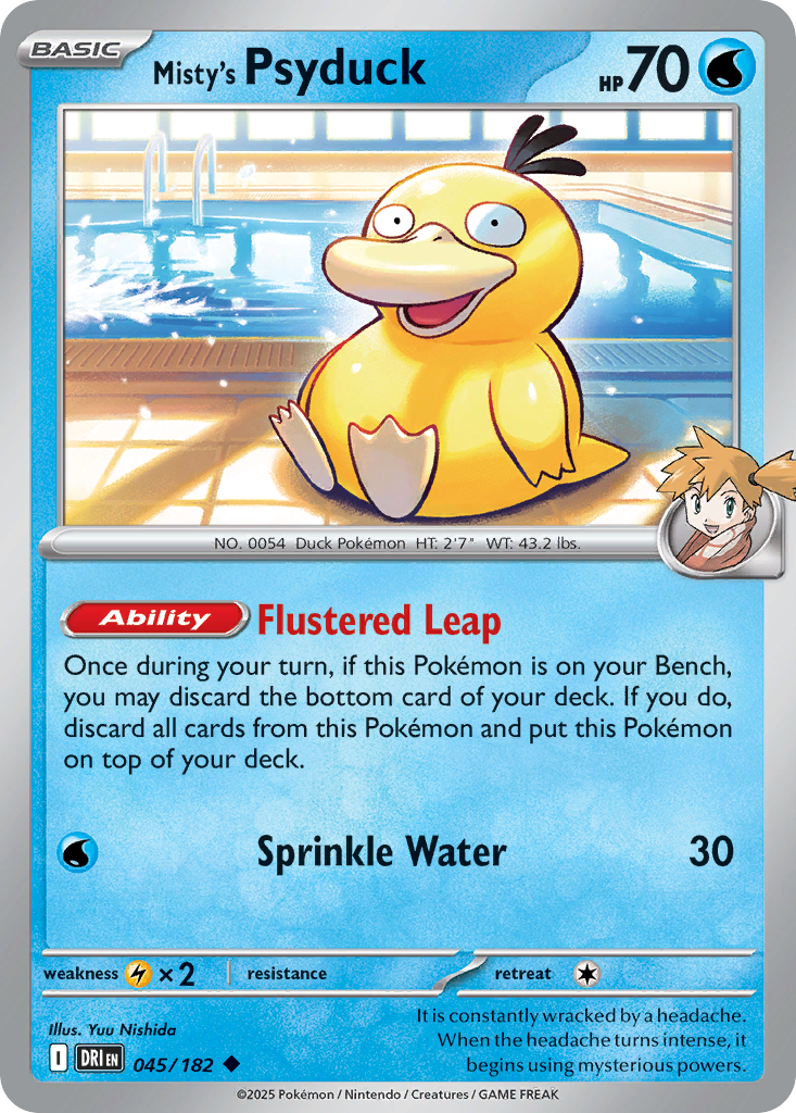 カスミのコダックAR PSA10　2025 MISTY'S PSYDUCK Misty's Psyduck 045/182 - Destined Rivals - Normal [004-225] | eBay