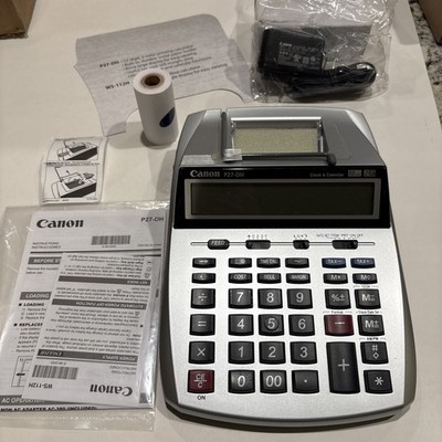 Canon P-27-DH Clock & Calendar Calculator Adding Machine- EXCELLENT CONDITION