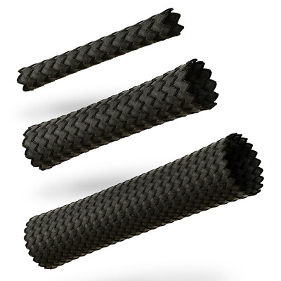 VIABLUE Black Sheath Braided Fabric Size 2 - 26mm Small / Medium/Large