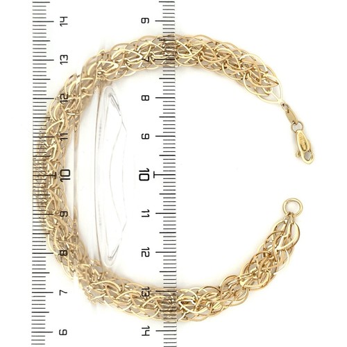BRACCIALE IN ORO GIALLO 18KT 7,4 GRAMMI - Imagen 8 de 10