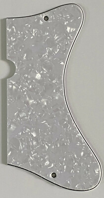 For 4-Ply Danelectro U2 Style Guitar Pickguard Scratch Plate,White Pearl