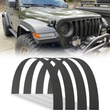 For Jeep Wrangler 4PCS Fender Flares Extender Flexible Wide Wheel Arch Body Kit