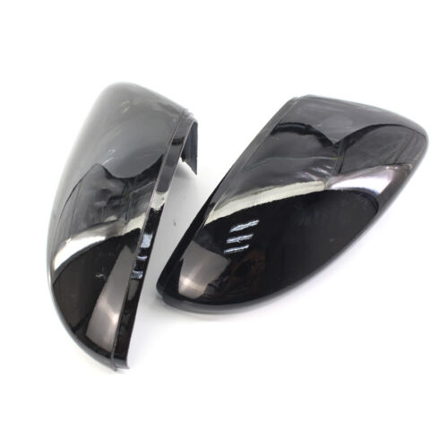 Pair Gloss Black Wing Mirror Cover Cap for VW Beetle/CC/Eos/Jetta/Passat 09-12