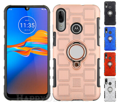 For Motorola Moto E6 Plus Slim Armor Rugged Hybrid Cover Case