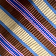 Hickey-Freeman Men's 100% Silk Neck Tie Multi Color Striped 57L 4W Made in USA