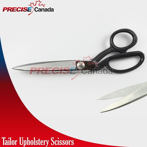 14" German Steel Heavy Duty Upholstery Carpet Shears Tailor Scissors Black - Picture 2 of 6