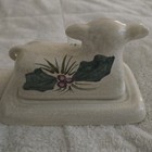 VTG Holiday Cow Butter Dish / Holly Bellini Piu Hand Made Italy — photo 2