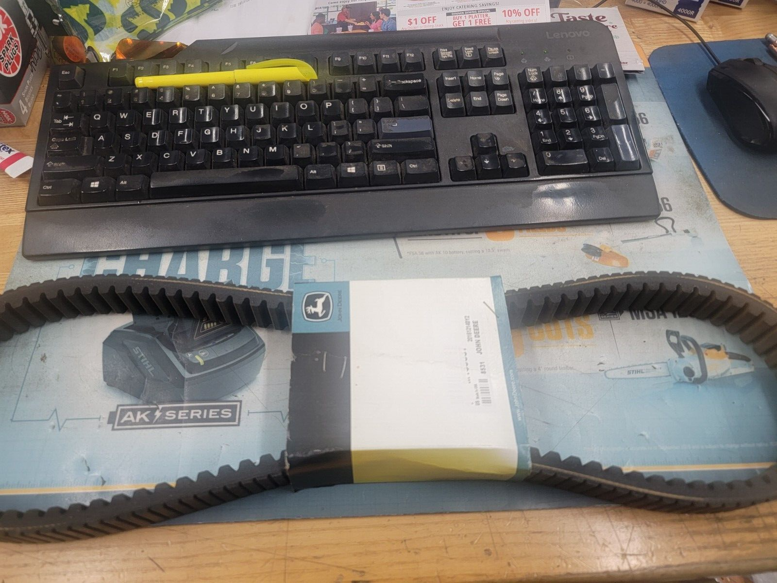 OEM John Deere M155037 Drive Belt for Gator HPX Trail 2X4 4X4 Models