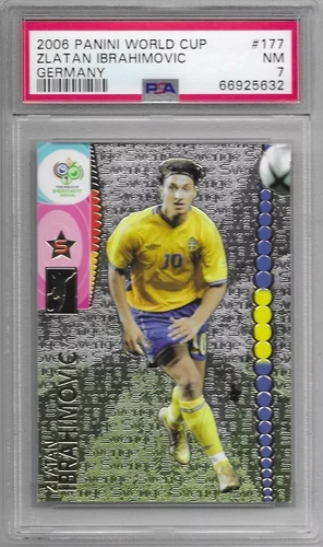 2006 Panini FIFA World Cup Germany - #177 ZLATAN IBRAHIMOVIC PSA 7 Sweden