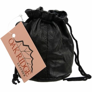 small leather drawstring pouch