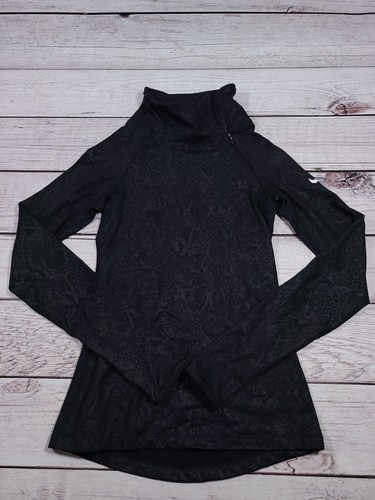 Nike Sportswear Damen Varsity Fleece Trichterkragen Langarm schwarz W6