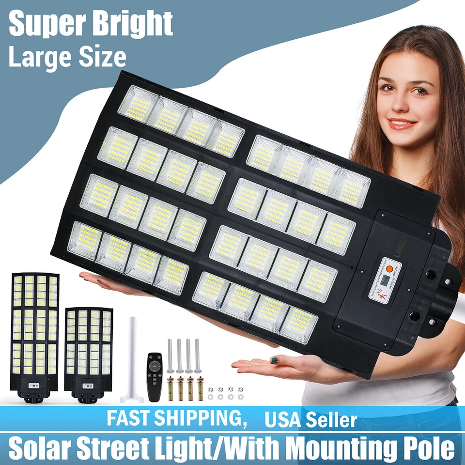 99999999900LM Lamparas Luz Led Solares Luces Para Exterior Patio Sensor De light - Image 2 of 4