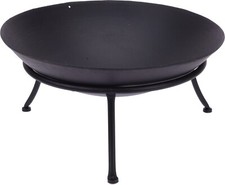 47cm Feuerschale Feuerstelle Garten Terrasse Feuer Lagerfeuer Eisen schwarz NEU