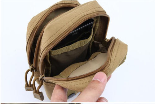 Tactical Molle Waist Bag Pouch Outdoor Fanny Pack Belt Phone Holder Hunting Bags - Picture 7 of 19