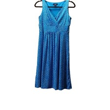 Turquoise White Chaps Dress Size  Xs