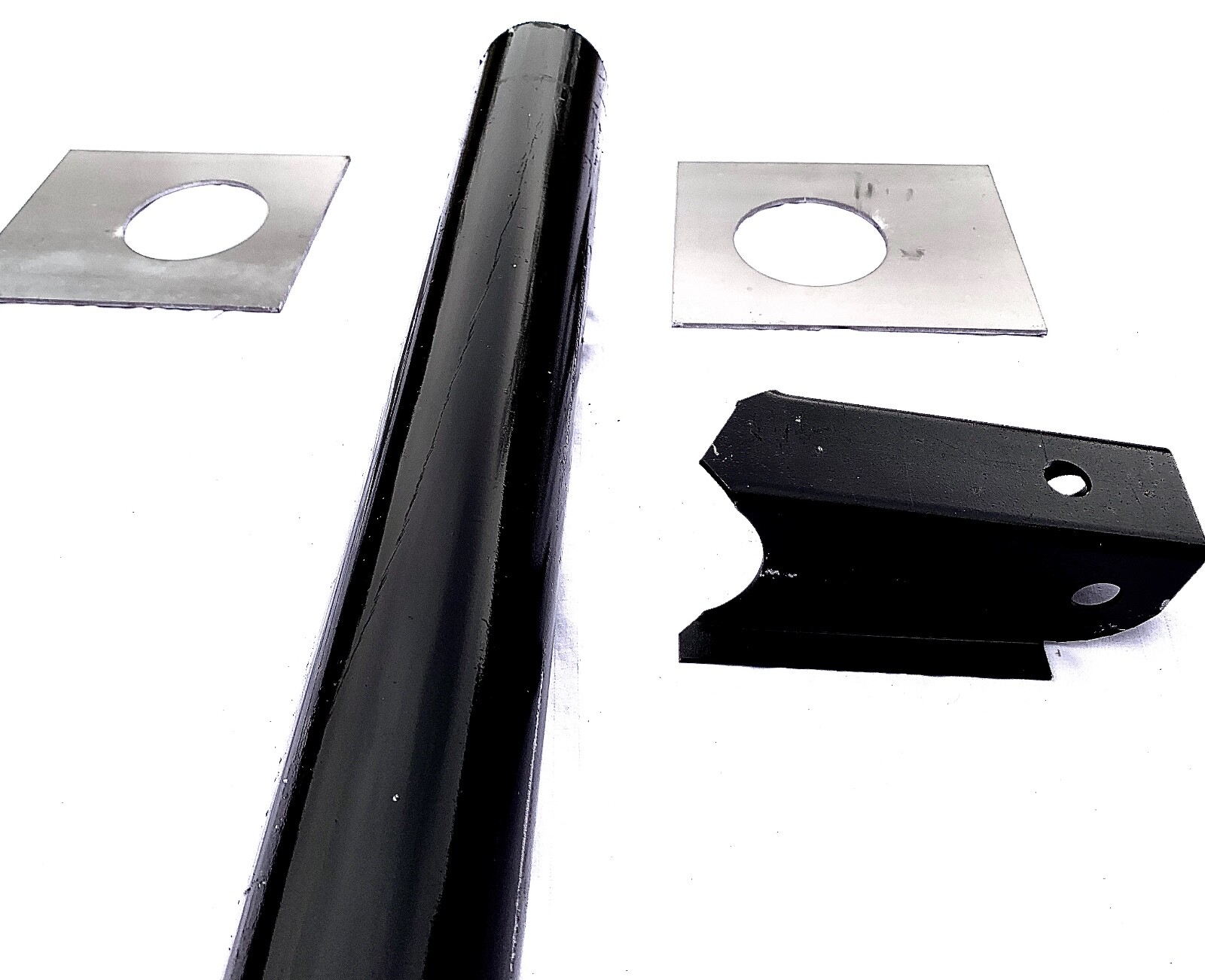 Rear spare tire hoist support cross members with shock mount gmc Sierra