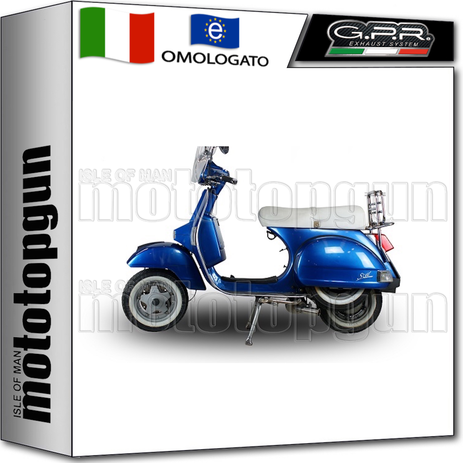 GPR SCARICO COMPLETO HOM GHOST LINE ALLUMINIO LML STAR 200 2015 15 2016 16