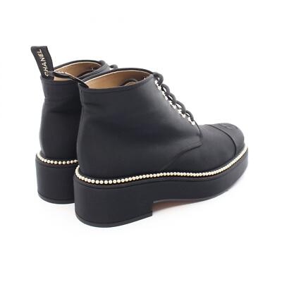その他 COCO CHANEL CHANEL COCO Mark boots G35367 Fabric Black Used Women | eBay
