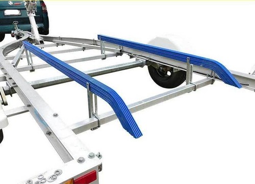 Boat Trailer Bunk Skids 1.5 Mtr Bends. Plastic Plain Solid Guides 1500mm. - Picture 2 of 12